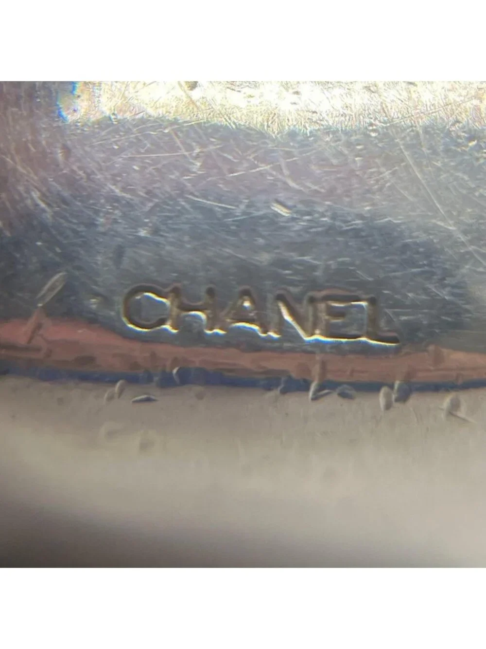 Chanel Wide Logo Square Ring